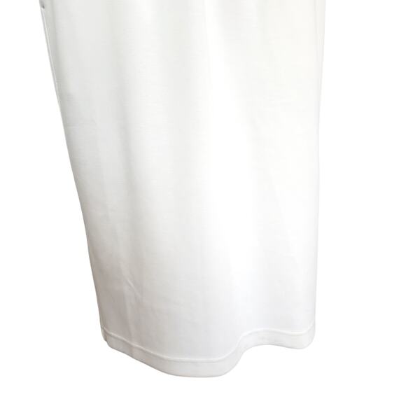 Athleta Seasoft Midi Dress White Drawstring Waist Sleeveless Drapey Size M - Picture 5 of 16